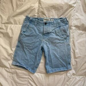 Distressed denim jorts Abercrombie men’s 28 100% cotton preppy golf tennis